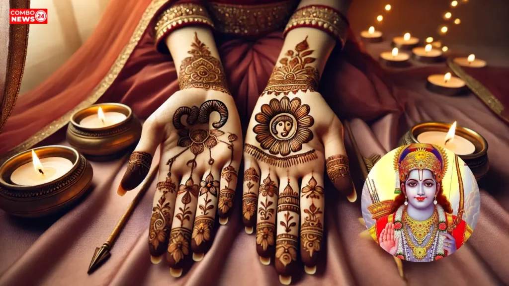 Ram Navami Mehndi Design