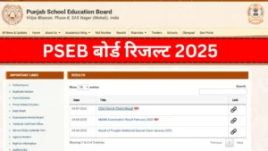 PSEB Board Result 2025